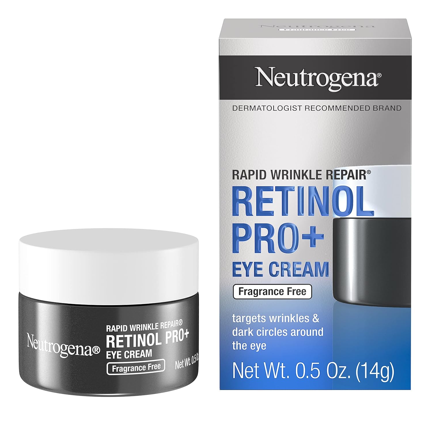 Neutrogena Rapid Wrinkle Repair Retinol Pro+ Anti-Wrinkle Eye Cream, Targeted Eye Cream for Wrinkles & Dark Circles, Formulated without Fragrance, Dyes, Phthalates, and Parabens, 0.5 oz - Image 3